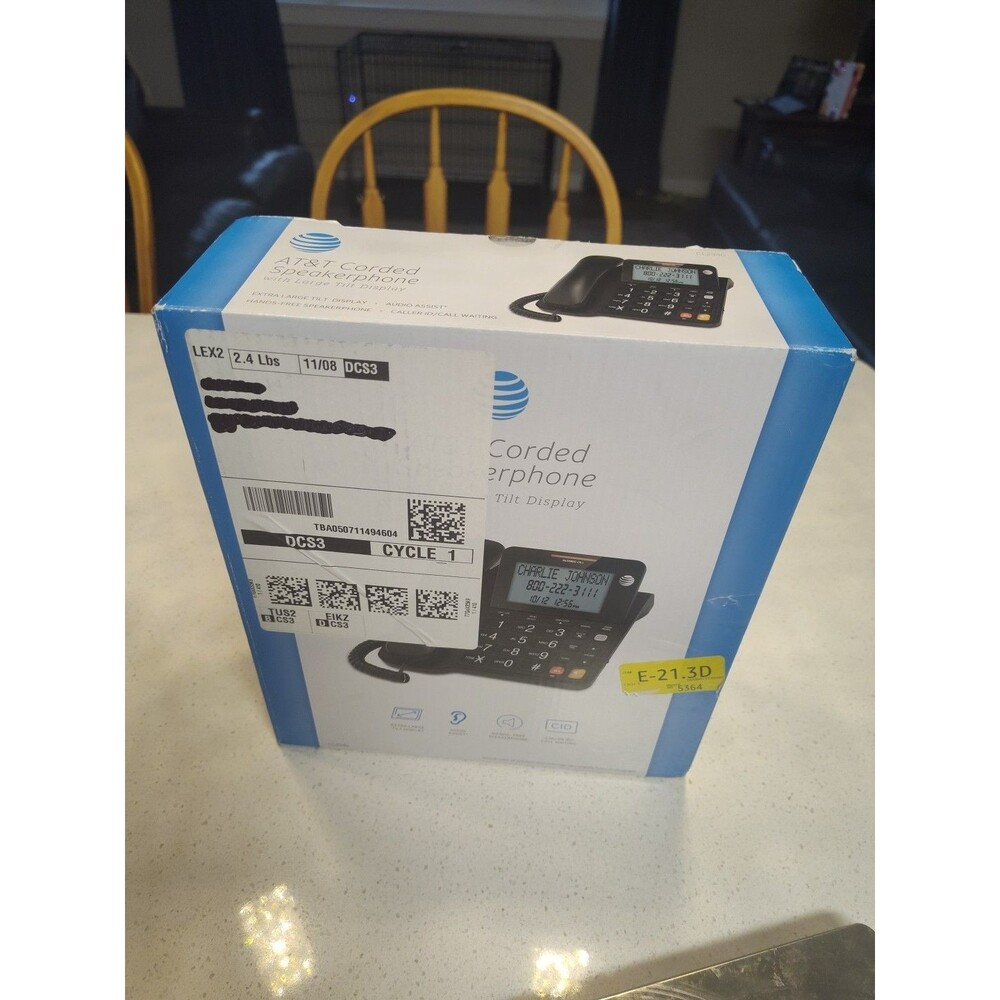 AT&T CL2940 Corded Speakerphone with Large Tilt Display Sealed New in Box
